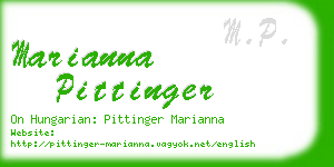 marianna pittinger business card